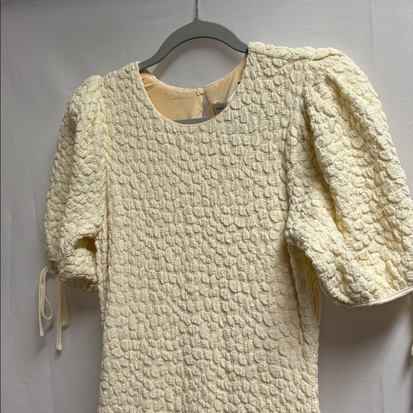 English Factory Smocked Midi Dress Cream Size XS NWT - Picture 5 of 8